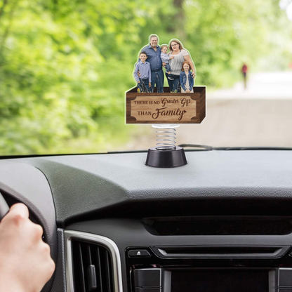 Custom Photo There Is No Greater Gift Than Family Spring With Acrylic Stand For Car Dashboard Or Desk Decoration
