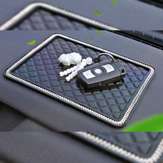 A Dash Silicon Mat Car Anti-Slip With Decorating On Edges