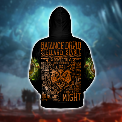 Balance Druid Guide Druid Class V2 WoW Collections Edition AOP Hoodie