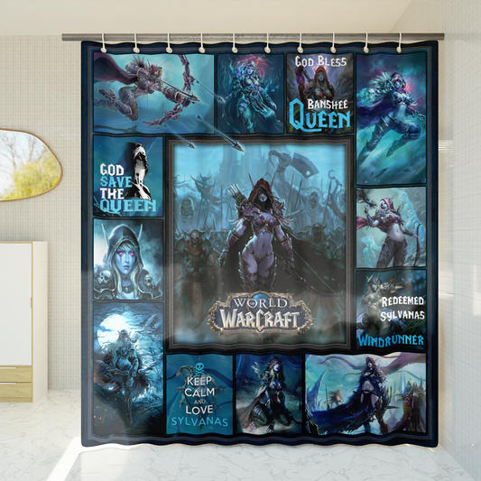 Sylvanas Windrunner Banshee Queen Warcraft Shower Curtain