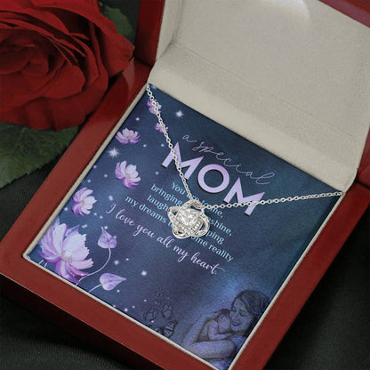 A Special Mom Happy Mother's Day Love Knot Necklace