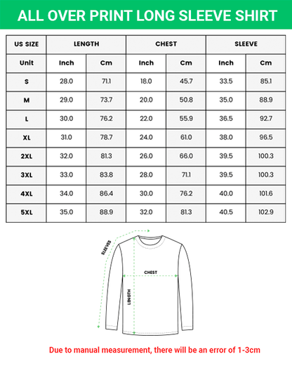 Frost Death Knight - Wow Class Guide V3 - AOP Long Sleeve Shirt
