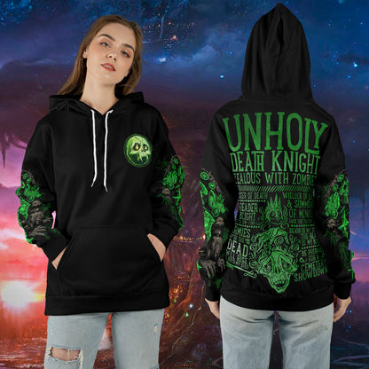 Unholy Death Knight - WoW Class Guide V3 - All-over Print Hoodie