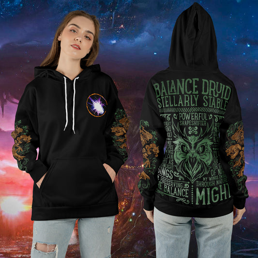 Blance Druid - WoW Class Guide V3 - All-over Print Hoodie