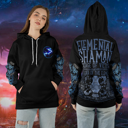 Elemental Shaman - WoW Class Guide V3 - All-over Print Hoodie