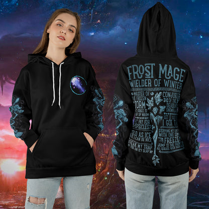 Frost Mage - WoW Class Guide V3 - All-over Print Hoodie
