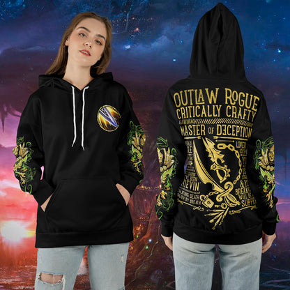 Outlaw Rogue - WoW Class Guide V3 - All-over Print Hoodie