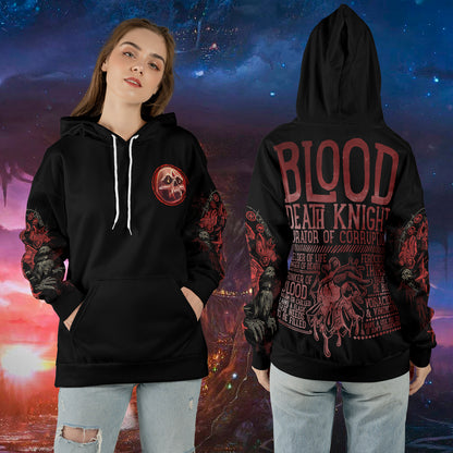 Blood Death Knight - WoW Class Guide V3 - All-over Print Hoodie