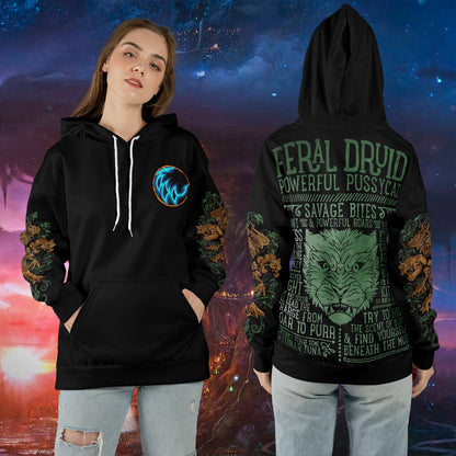 Feral Druid - WoW Class Guide V3 - All-over Print Hoodie