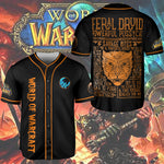 Wow Class Feral Druid Guide AOP Baseball Jersey Without Piping