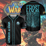Wow Class Frost Death Knight Guide AOP Baseball Jersey Without Piping