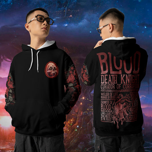 Blood Death Knight - WoW Class Guide V3 - All-over Print Hoodie
