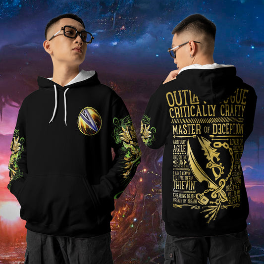 Outlaw Rogue - WoW Class Guide V3 - All-over Print Hoodie