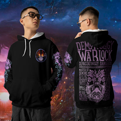 Demonology Warlock - WoW Class Guide V3 - All-over Print Hoodie