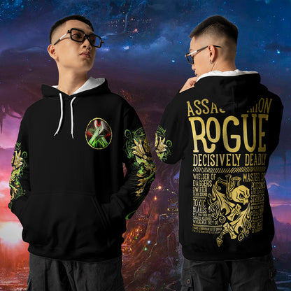 Assassinationn Rogue - WoW Class Guide V3 - All-over Print Hoodie