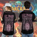 Wow Class Holy Paladin Guide AOP Baseball Jersey Without Piping