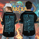 Wow Class Frost Mage Guide AOP Baseball Jersey Without Piping