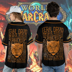 Wow Class Feral Druid Guide AOP Baseball Jersey Without Piping
