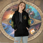 WoW Class Subtlety Rogue Guide V1 All-over Print Zip Hoodie