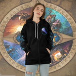 WoW Class Frost Mage Guide V1 All-over Print Zip Hoodie
