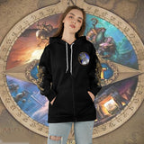 WoW Class Arms Warrior Guide V1 All-over Print Zip Hoodie