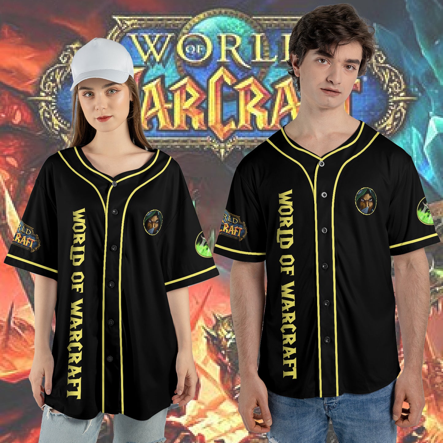 Wow Class Subtlety Rogue Guide AOP Baseball Jersey Without Piping