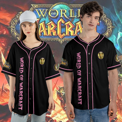 Wow Class Protection Paladin Guide AOP Baseball Jersey Without Piping