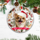 Chihuahua Personalized Name Dog Christmas Ornament