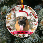 German Personalized Name Dog Christmas Ornament