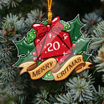Dice Merry Christmas 2020 Ornament 4