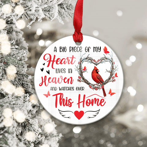 Heaven Heart In This Home Acrylic/Wooden Ornament