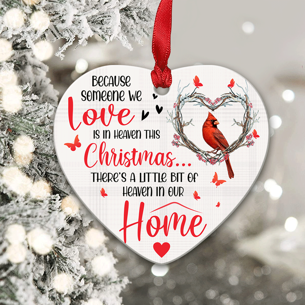 Love Is In Heaven This Christmas Acrylic/Wooden Ornament