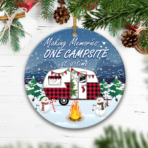 Making Memories One Campsite At A Time Acrylic/Wooden Ornament