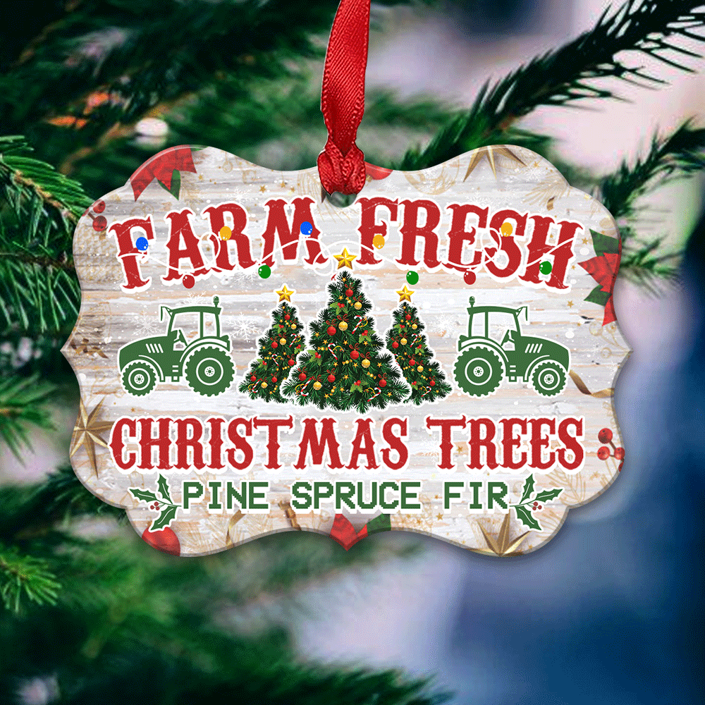 Farm Fresh Christmas Acrylic/Wooden Ornament