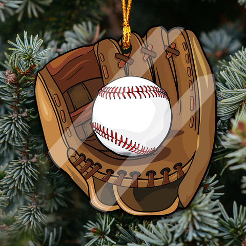 Baseball Acrylic/Wooden Ornament