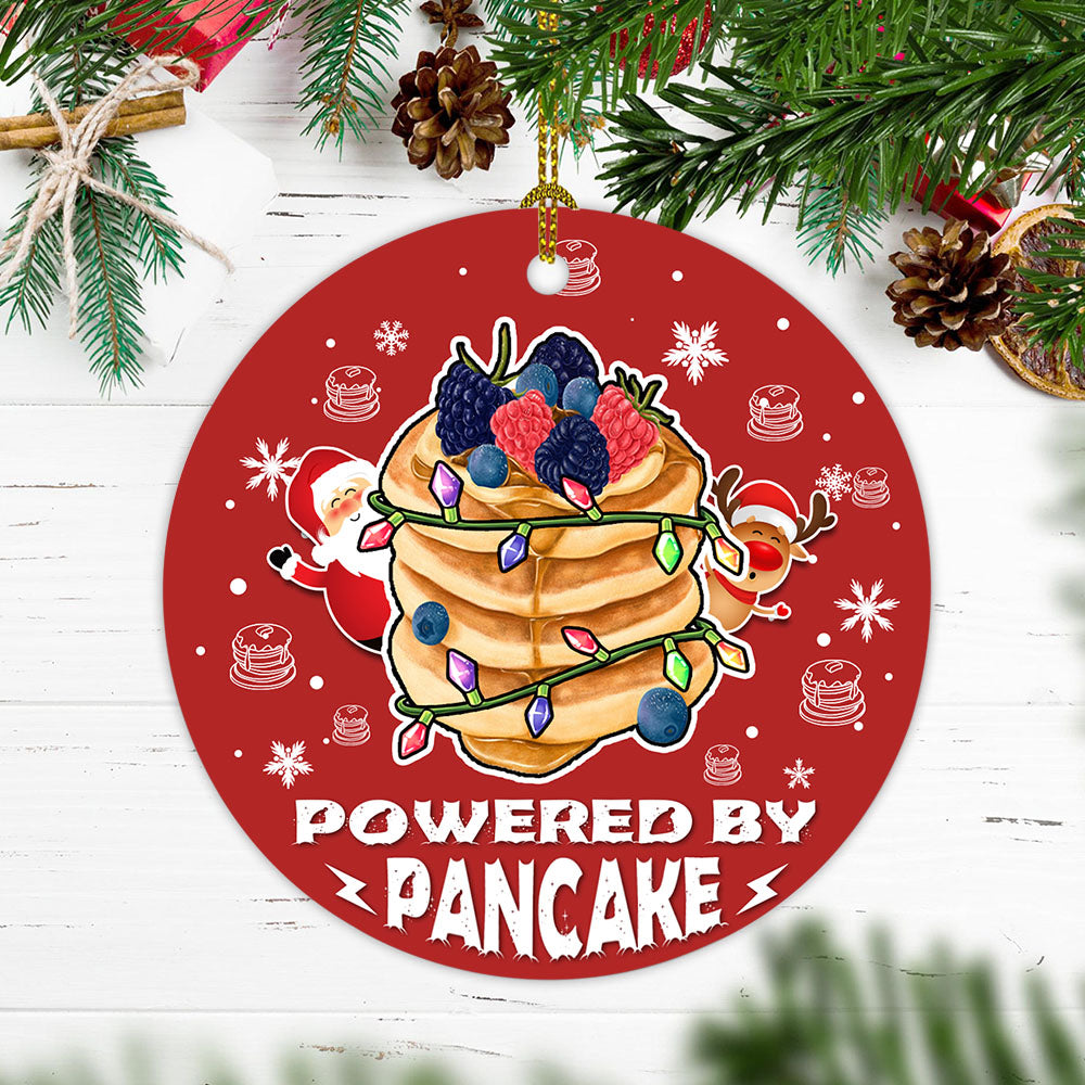Powered By Pancake Acrylic/Wooden Ornament