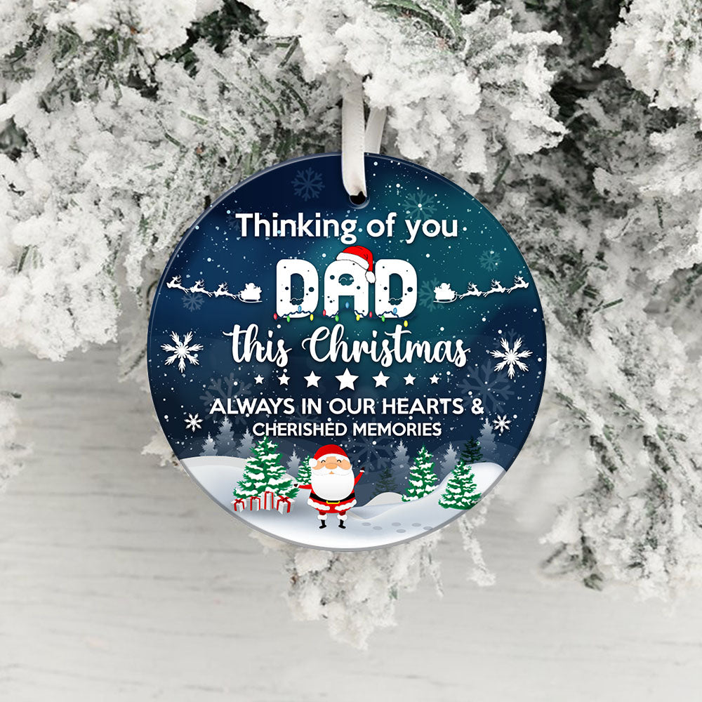 Dad Christmas Acrylic/Wooden Ornament