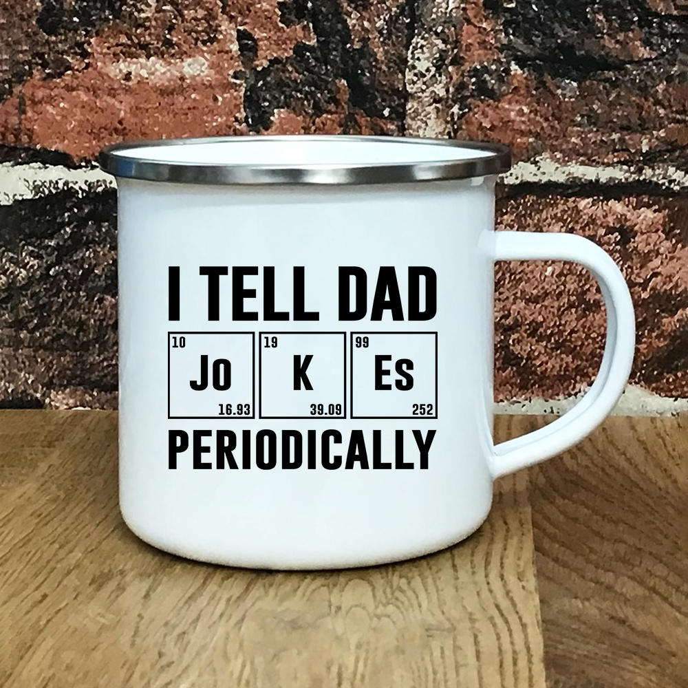 I Tell Dad Enamel Mug