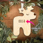 Reindeer For Christmas Acrylic/Wood Ornament