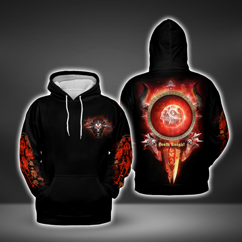 Death Knight Icon WoW Classic AOP Hoodie Lightweight