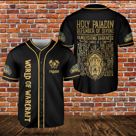 Holy Paladin Wow Collection AOP Baseball Jersey