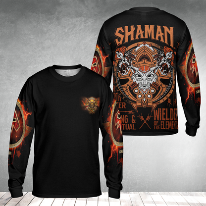 Shaman Class Wow AOP Long Sleeve Shirt
