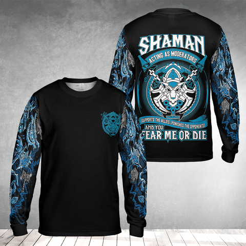 Shaman Class Color Wow AOP Long Sleeve Shirt