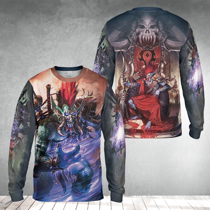Former Warchief of the Horde Wow AOP Long Sleeve Shirt