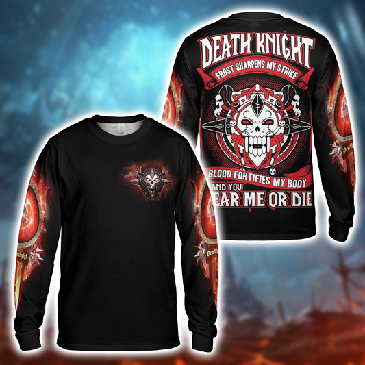 death knight dk class wow collector's edition AOP Long Sleeve Shirt
