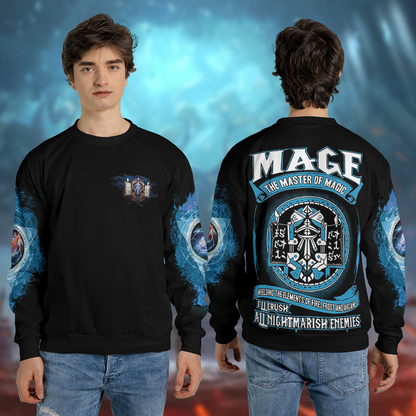 Mage Class Wow Collector's Edition AOP Sweatshirt Lightweight