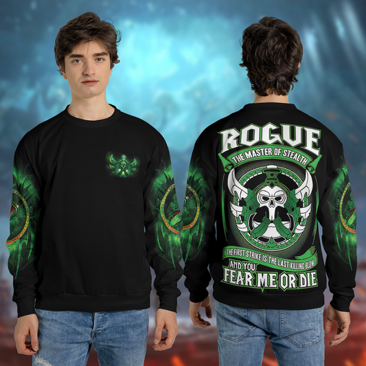 Rogue Class Wow Collector's Edition AOP Sweatshirt Lightweight