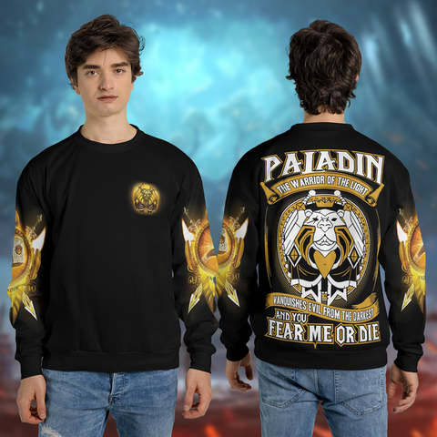 Paladin Class Wow Collector's Edition AOP Sweatshirt Lightweight