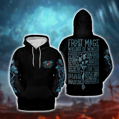 Frost Mage WoW Class Guide V1 AOP Hoodie