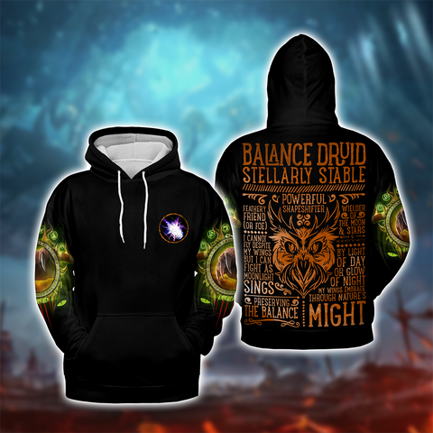 Balance Druid Guide Druid Class V2 WoW Collections Edition AOP Hoodie